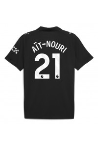 Manchester City Rayan Ait-Nouri #21 Jalkapallovaatteet Vieraspaita 2025-26 Lyhythihainen